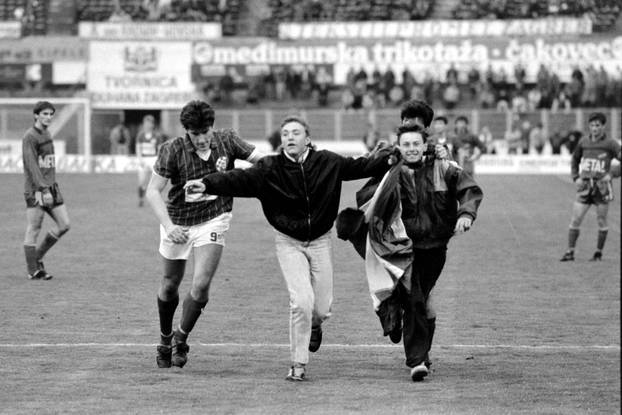 Zagreb: Savezna liga Jugoslavije, Dinamo - Borac, 7.4.1990.