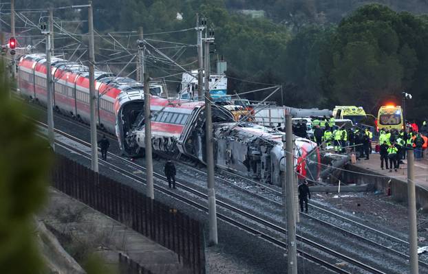 Two high-speed trains derail in Spain