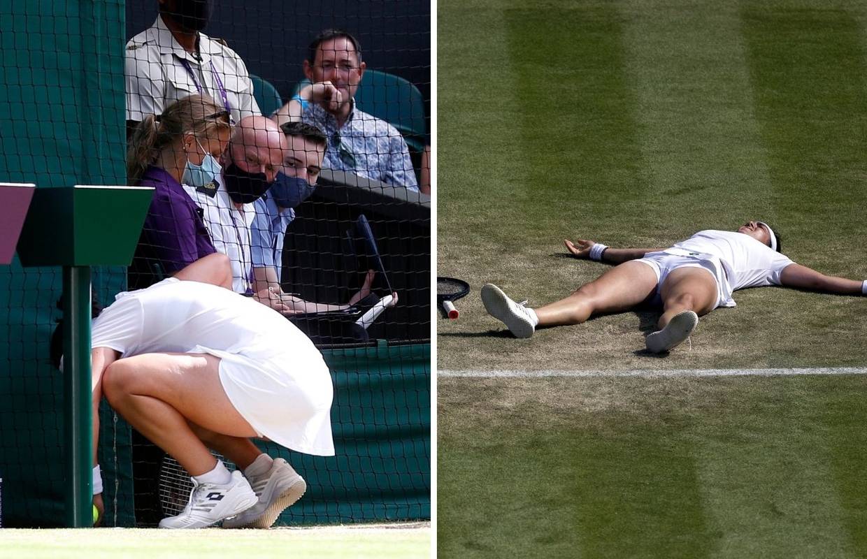 VIDEO Povratila na meč-lopti pa izbacila osvajačicu Wimbledona