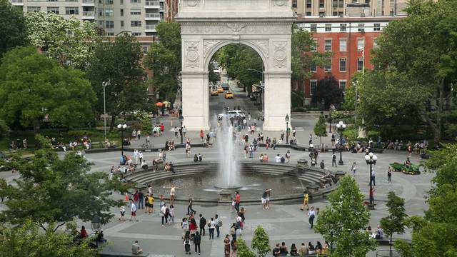 View of Washington Square Park in New York