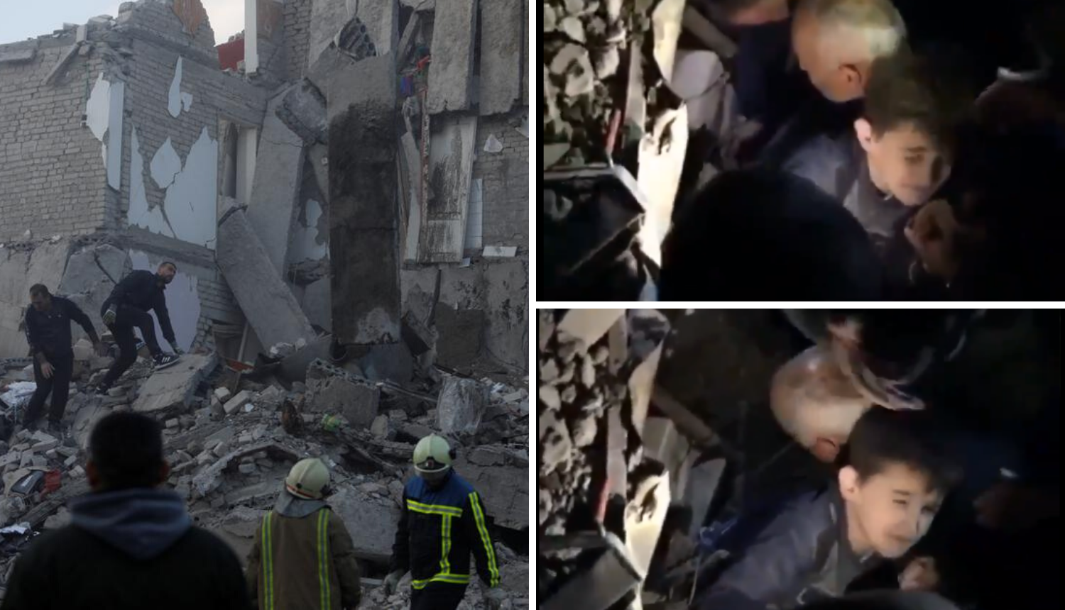 Dječaka prikliještile ruševine stravičnog potresa u Albaniji