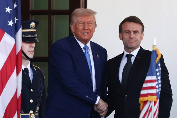 U.S. President Trump meets with French President Macron, in Washington