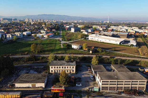 Snimke iz zraka po?etka radova na proširenju i rekonstrukciji Sarajevske ceste u Zagrebu