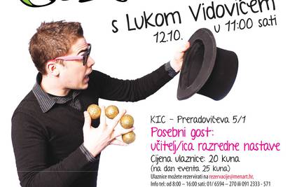 Luka Vidović je pravi čarobnjak i nastupa u KIC-u 