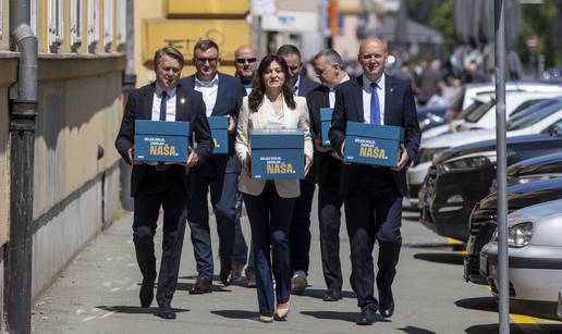 Nataša Tramišak (HDZ) predala više od 24 tisuća potpisa za kandidaturu za županicu...