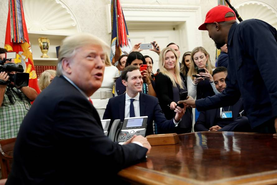 FILE PHOTO: Rapper Kanye West meets with U.S. President Trump at the White House in Washington