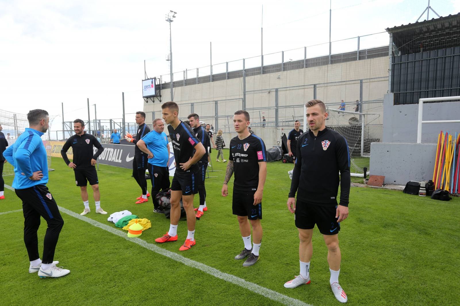 Rijeka: Hrvatska nogometna reprezentacija trenira na pomoÄnom stadionu Rujevica