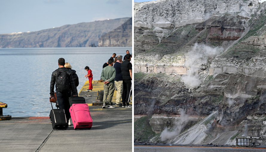 Serija potresa kod Santorinija. Na otoku ostalo 2000 ljudi. Svi se boje najgoreg scenarija