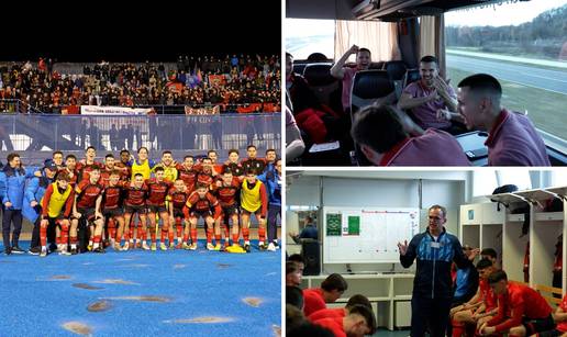 Bili smo s igra&ccaron;ima Kurilovca na utakmici s Dinamom: Donosimo govor trenera i detalje iza scene