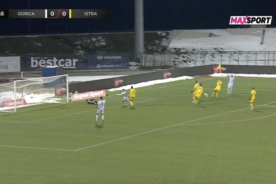 Gol na utakmici Gorica - Istra