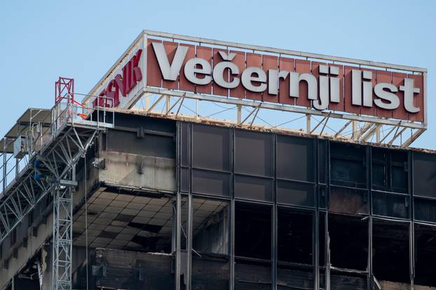 Zagreb: Nastavljeni radovi rušenja Vjesnika u Zagrebu