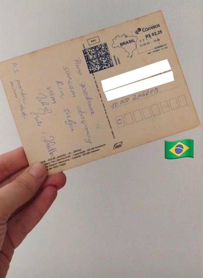 Razglednica iz Brazila punih 19 godina putovala je do Zagreba