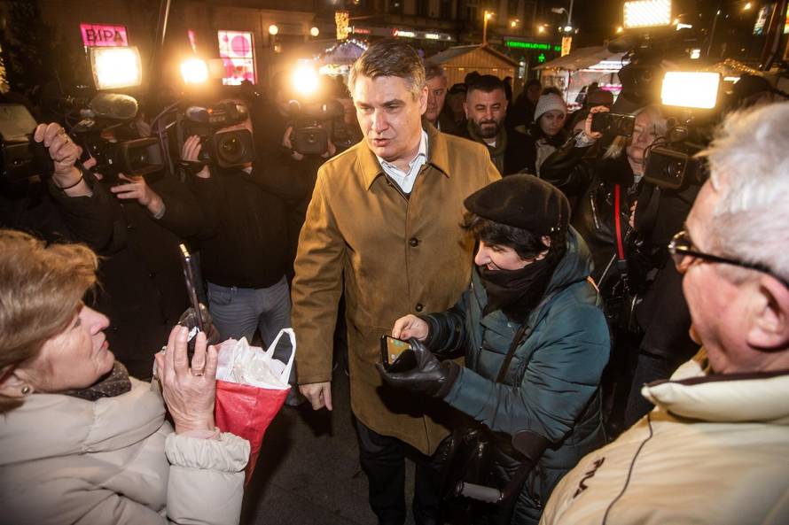 Predsjednički kandidat Zoran Milanović družio se s građanima u Osijeku