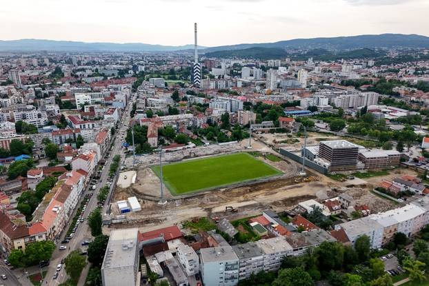 Zagreb: Fotografije iz zraka rušenja stadiona u Kranjčevićevoj ulici