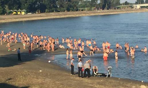 Na prepunoj plaži: Muškarac se utopio na osječkoj Copacabani