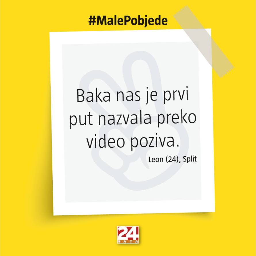 Male pobjede u izolaciji: Ostani ti doma, ali 'izađi' na 24sata!