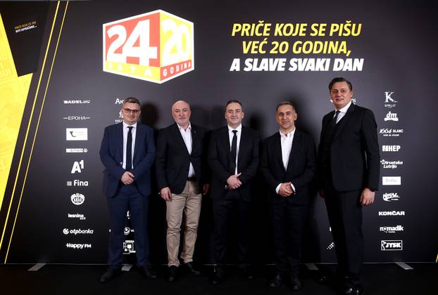 Zagreb: Dolazak uzvanika na proslavu 20. rođendana 24sata