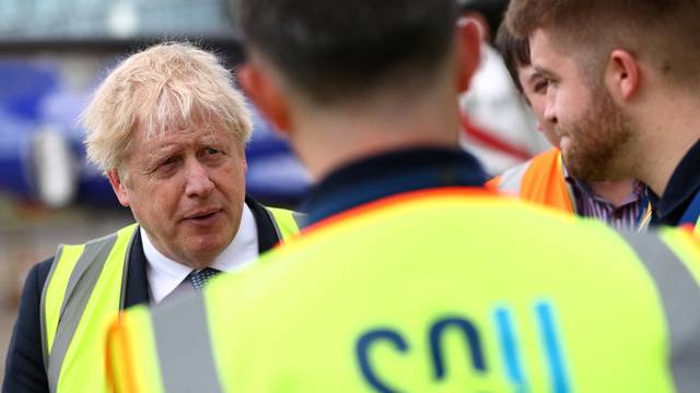 FILE PHOTO: British Prime Minister Boris Johnson campaigns in Southampton ahead of the local elections