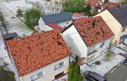 FOTO Stravične scene iz zraka: Posljedice nevremena u Požegi