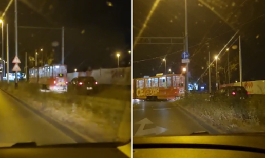 VIDEO Kad narastem bit ću tramvaj: U Zagrebu pogrešno skrenuo pa vozio po tračnicama