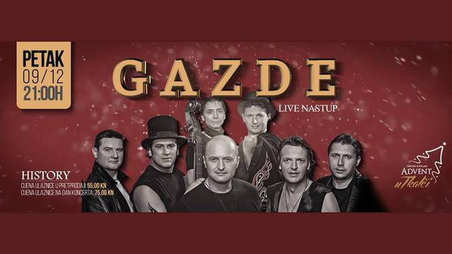 Tamburaški rock sastav "Gazde" sutra u History-ju