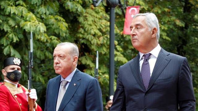 Turkish President Tayyip Erdogan visits Montenegro