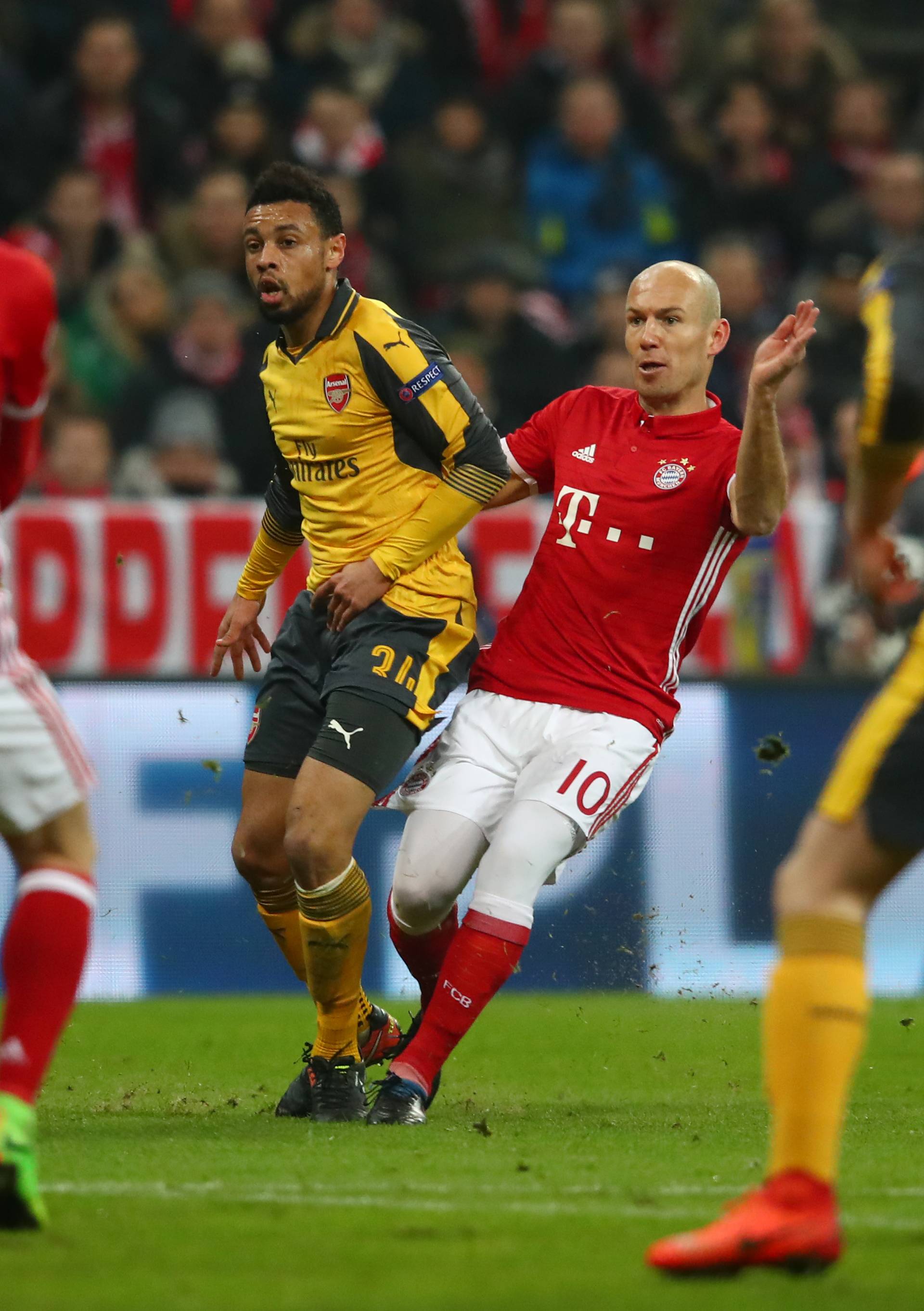 Bayern Munich's Arjen Robben scores their first goal