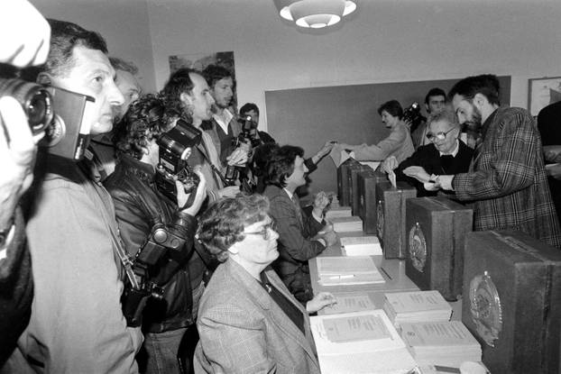 Prvi krug poslijeratnih višestranačkih izbora u Hrvatskoj, 22.4.1990.