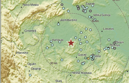 Novi potres od 3,1 Richtera, epicentar je bio kod Gline
