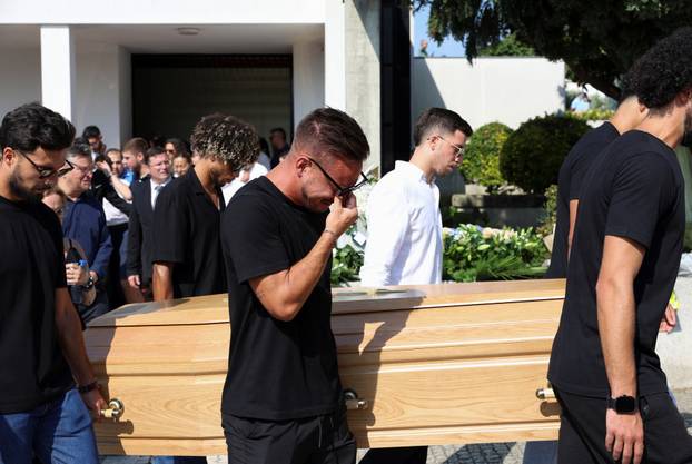 Funeral of Liverpool's Portuguese soccer player Diogo Jota and his brother Andre Silva, who died in a car crash near Zamora, Spain