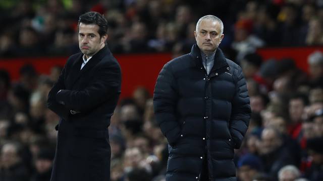 Manchester United manager Jose Mourinho and Hull City manager Marco Silva