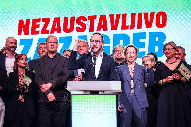 Zagreb: Tomislav Tomašević obratio se medijima nakon rezultata izbora