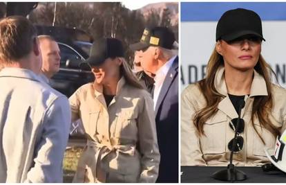 VIDEO Melania priča po 'naški' sa žrtvama požara: 'Dobar dan, kako ste?' Snimka postala hit!