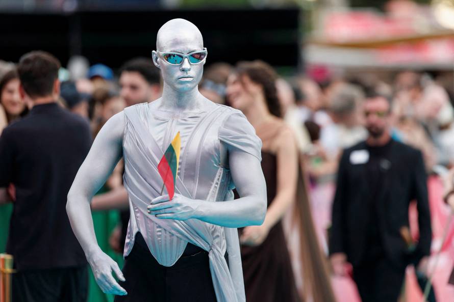 Eurovision Song Contest's 'Turquoise Carpet' event in Vienna