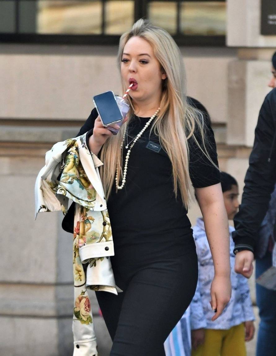 *EXCLUSIVE* *WEB MUST CALL FOR PRICING* "POTUS" Donald Trump's daughter Tiffany blends in with the crowd on a London outing