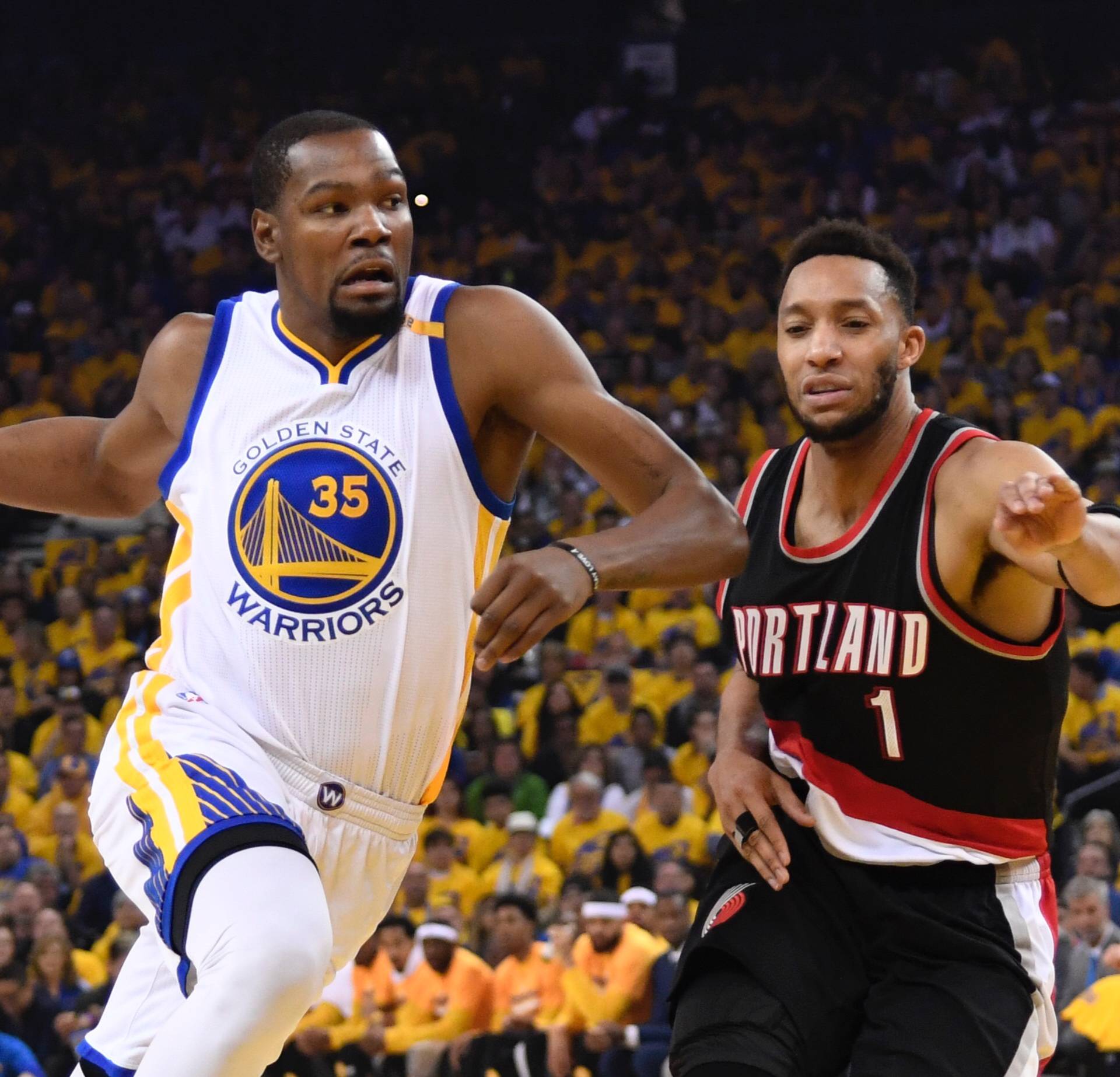 NBA: Playoffs-Portland Trail Blazers at Golden State Warriors