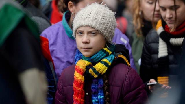 FILE PHOTO: Swedish climate activist Greta Thunberg takes part in the rally ''Europe Climate Strike'' in Brussels