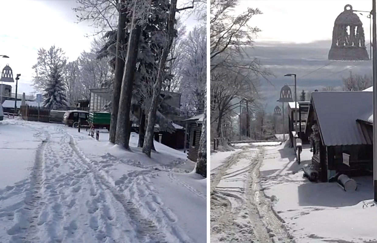 VIDEO: Snijeg na Sljemenu