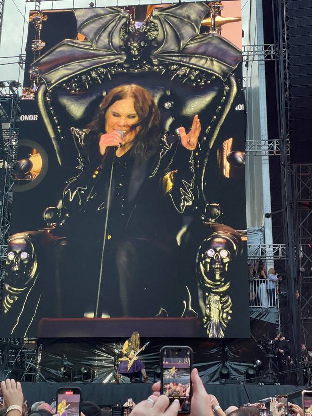 Ozzy Osbourne performs at his farewell show