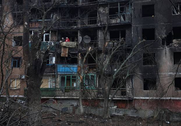 Aftermath of a Russian drone attack in the city of Kramatorsk