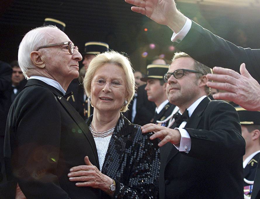FILE PHOTO  French director Gerard Oury and his wife Michele Morgan seen as they arrive at the Cannes Film Festival