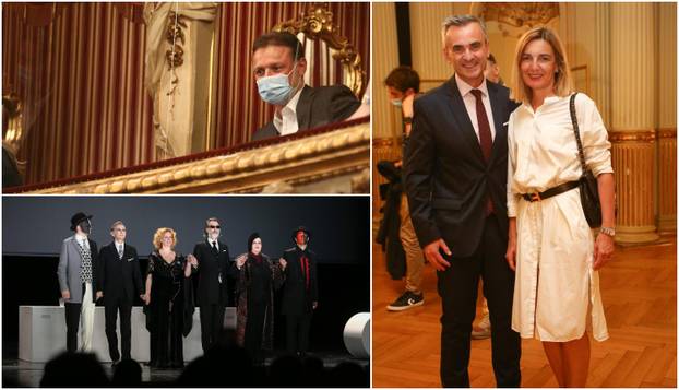 Meštar i supruga Senka redovni su gosti HNK, a u kazalištu se ukazao i Gordan Jandroković