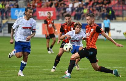 Ružomberok - Hajduk 0-0: Nova europska 'nula' Splićana. Nisu pomogli ni duo Perišić i Rakitić