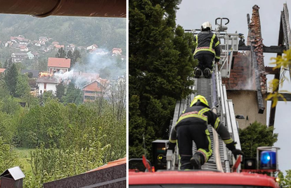 U Zagrebu izbio požar krovišta kuće: Nitko nije ozlijeđen