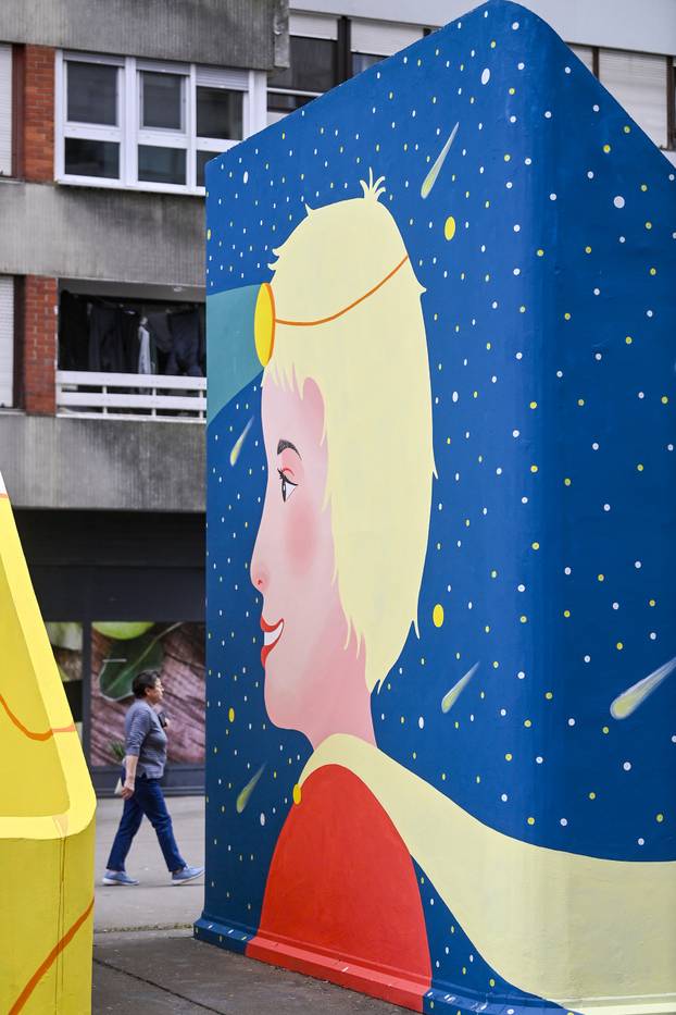 Zagreb: Novi šareni mural na platou Mamutice