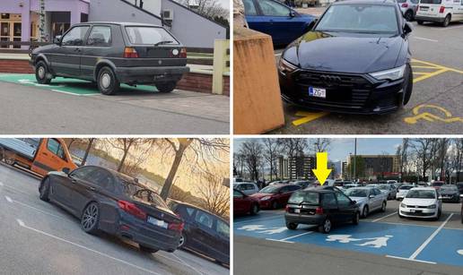 Golf 2 na 'struju', BMW zauzeo tri trake... Ovako samo Hrvati parkiraju. Bravo, pravi ste biseri