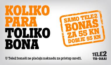 Tele2: Ukinuo naknadu za pristum mreži korisnicima