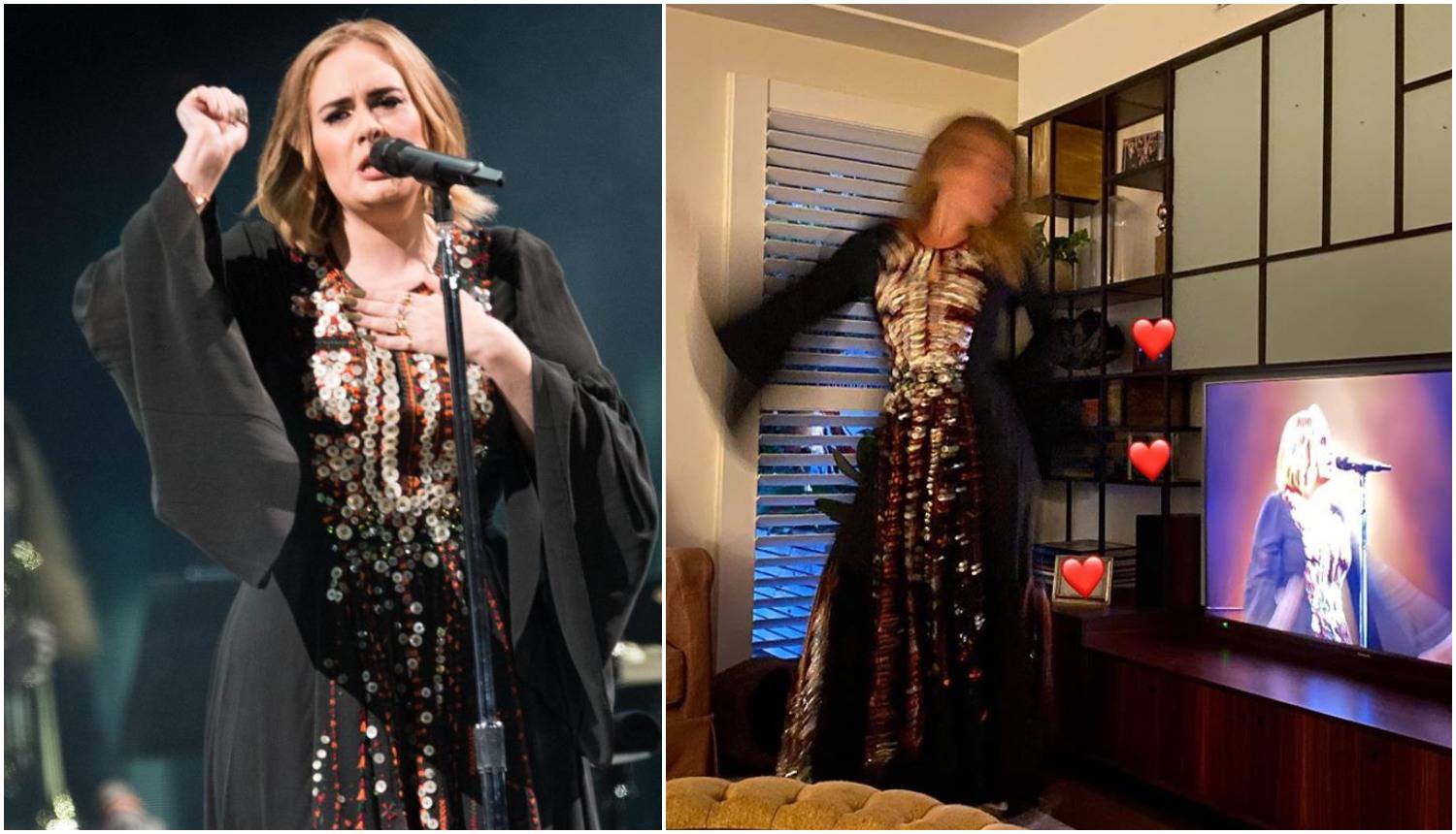 Adele odjenula haljinu od prije četiri godine: Danas visi na njoj