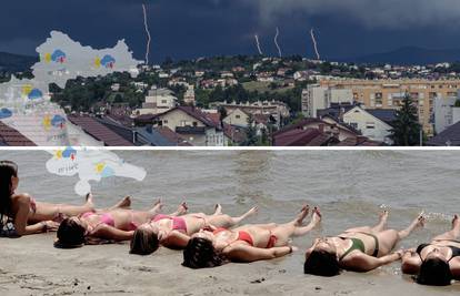 Nevrijeme stiglo u Hrvatsku, na snazi meteoalarm zbog vrućina: Za vikend se očekuje do 40 °C!