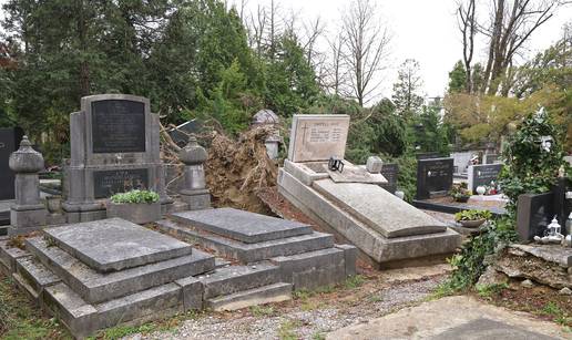 FOTO Evo kako izgleda Mirogoj nakon orkanskog nevremena